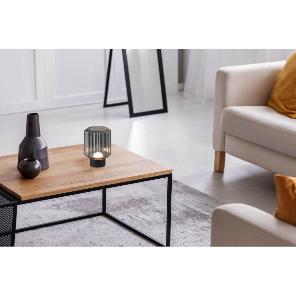 Dotykowa lampa stołowa Earl R57771154 RL Light LED 2W 3000K czarna szara