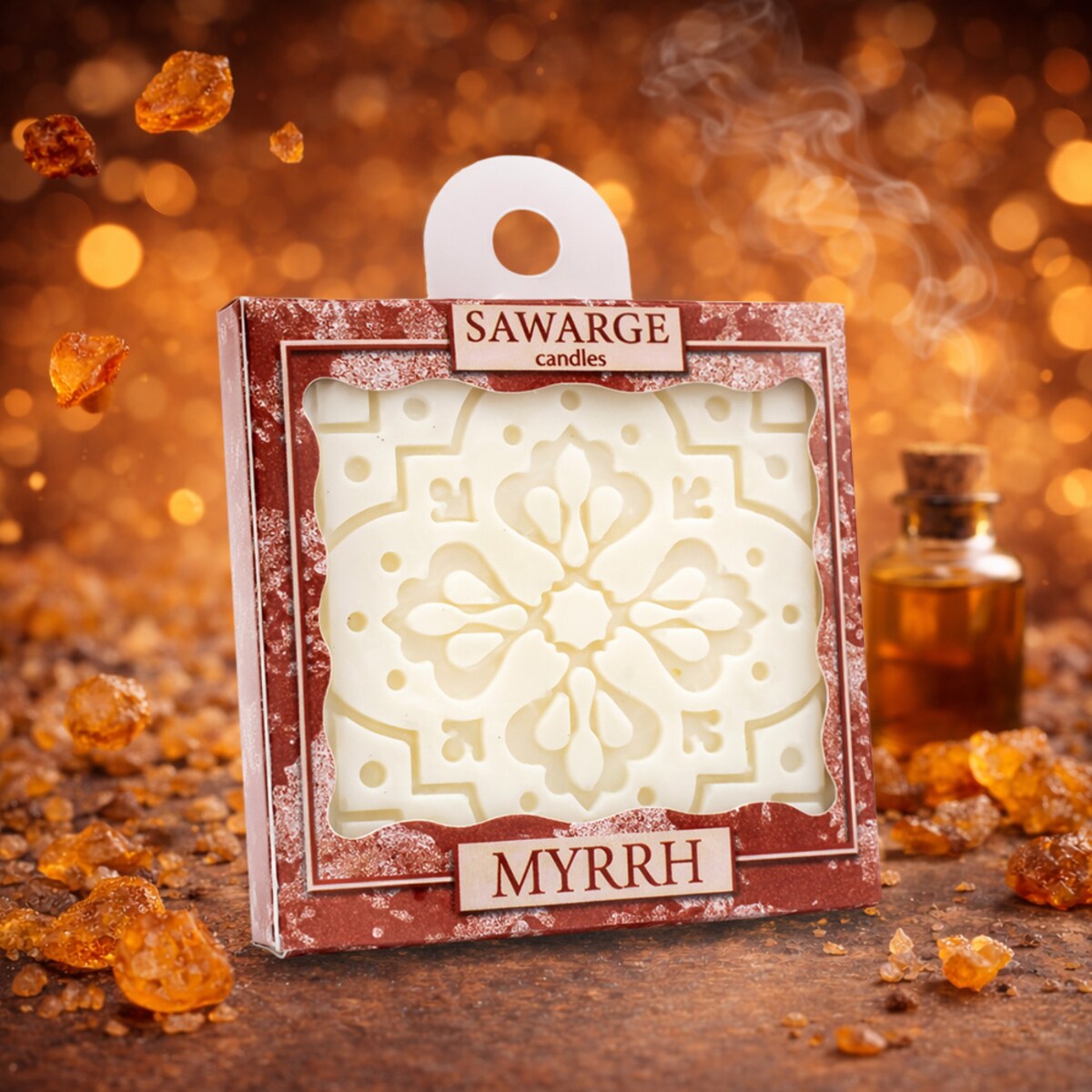 Zapachowa zawieszka do szafy wosk sojowy Myrrh