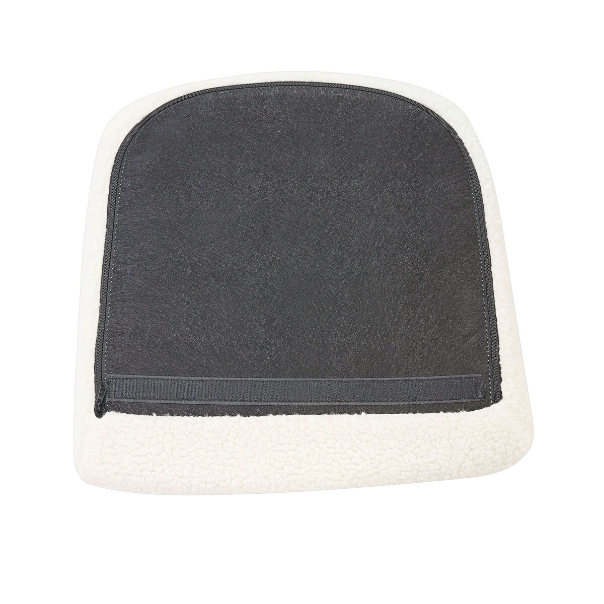 Fotel bujany boucle biały ze złotym ANASET