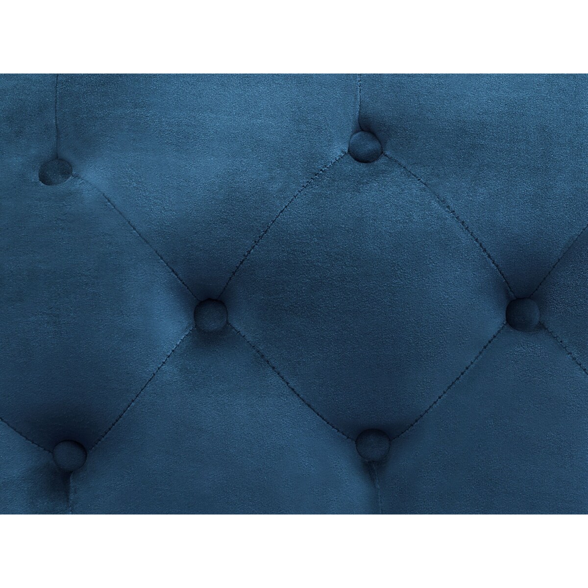 Sofa dla 3 osób SKIEN Welur Granatowy