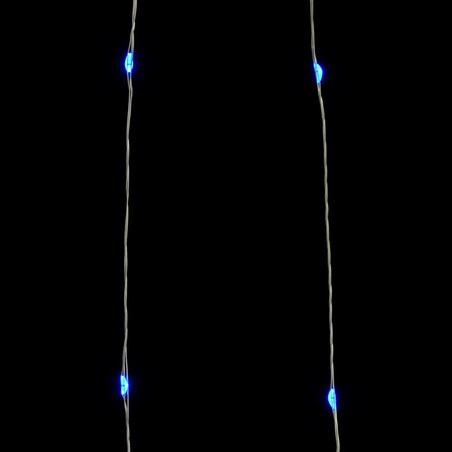 vidaXL Lampki świąteczne, 40 m, 400 niebieskich diod LED, 8 funkcji