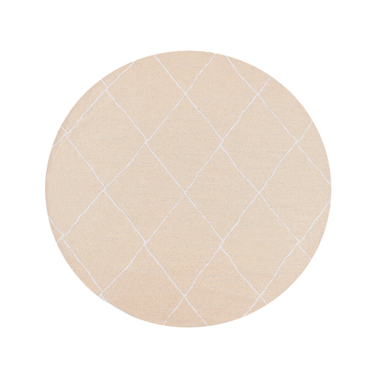 Dywan zewnętrzny GWALIOR Beżowy ø 120 cm