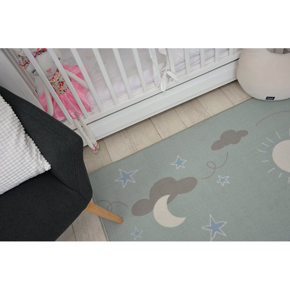 DYWAN dla dzieci LOKO Ptaszek zieleń 160x220 cm