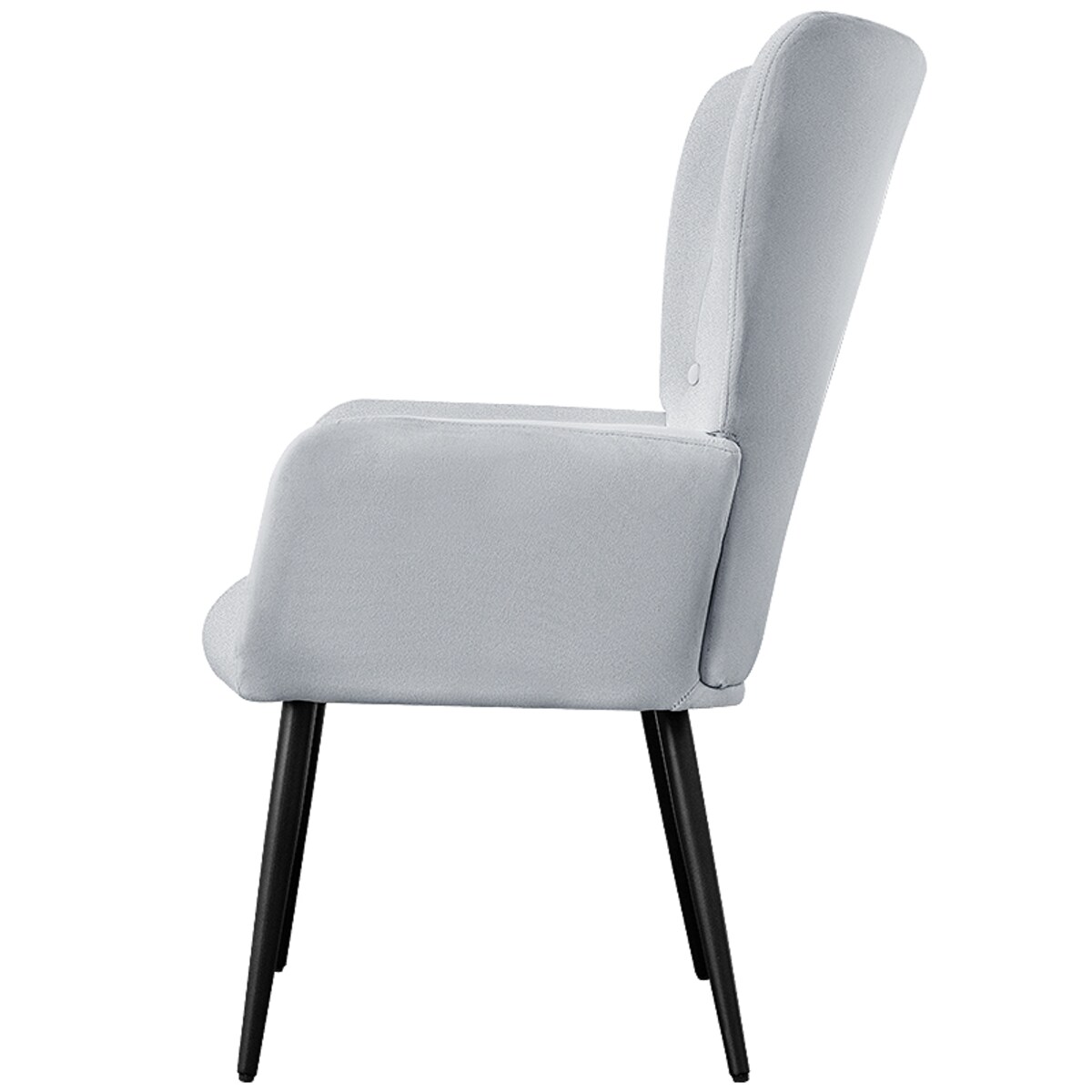 Fotel do salonu wypoczynkowy uszak szary welurowy wygodny tapicerowany