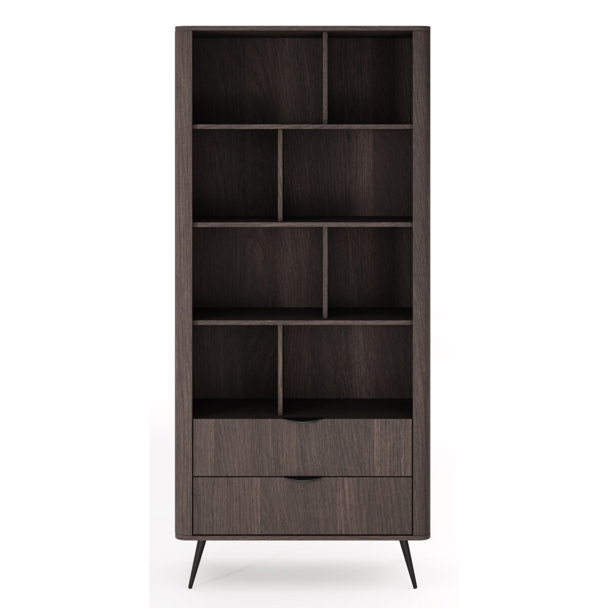 Regał ERIS częściowo zamknięty na metalowych nóżkach