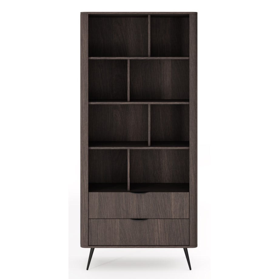 Regał ERIS częściowo zamknięty na metalowych nóżkach