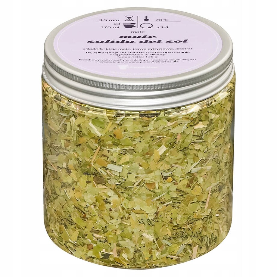 Herbata Yerba Mate SALIDA DEL SOL o smaku cytrusowym ostrokrzew paragwajski - herbata liściasta sypana mieszanka napar susz - gotowa na prezent upominek