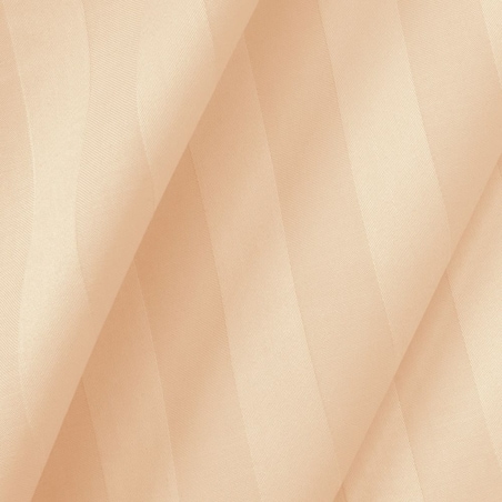 Poszewka bambusowa satyna bawełniana 70x80 z listwą Bamboo paski, beżowe