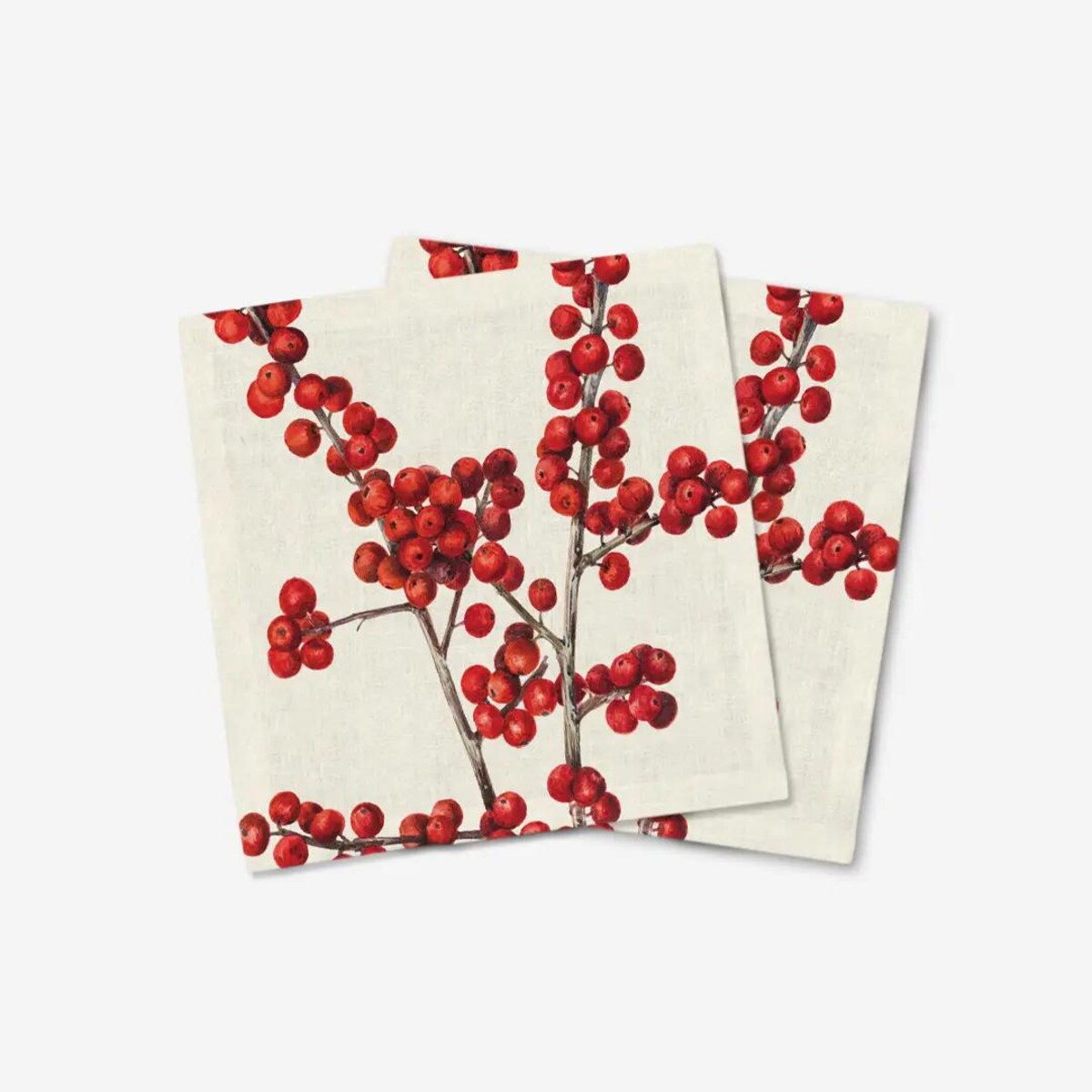 Serwetki świąteczne - Ostrokrzew (2szt.)