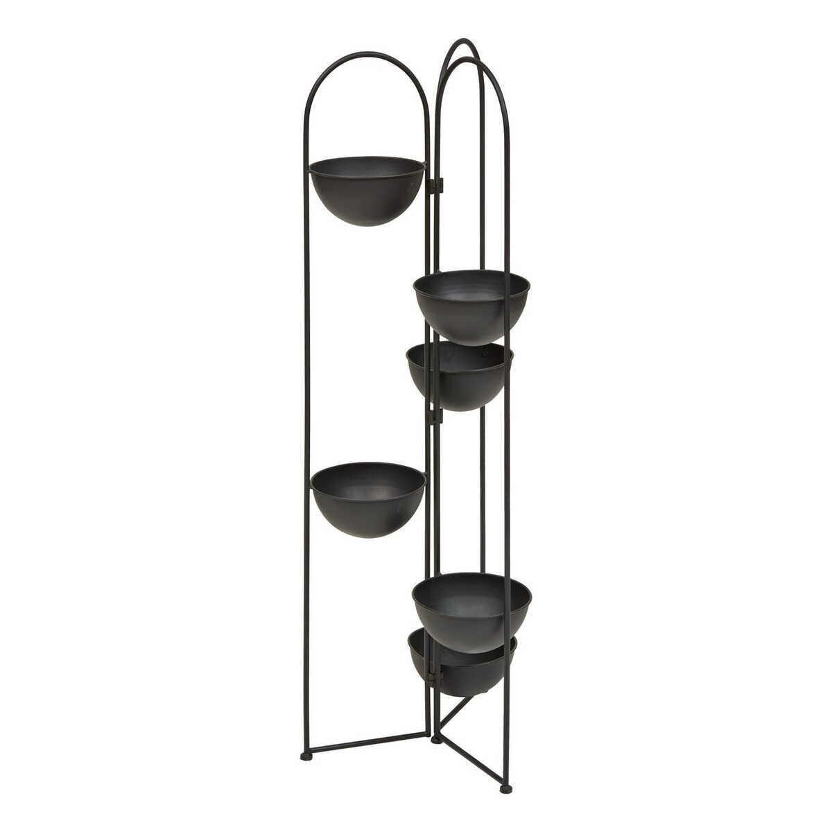 Kwietnik metalowy na 6 doniczek stojący 124x42x38 cm DISCRETO