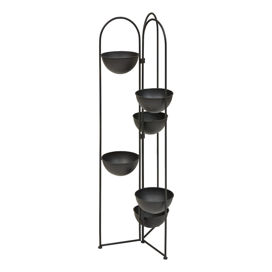 Kwietnik metalowy na 6 doniczek stojący 124x42x38 cm DISCRETO
