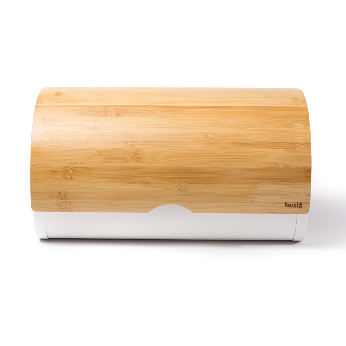 Chlebak ze stali z pokrywą z drewna bambusowego HUSLA