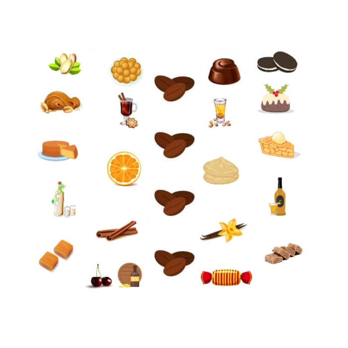 Gotowy zestaw prezentowy „Christmas Land“ kawy smakowe PREMIUM 20 szt. prezent upominek na gwiazdkę pod choinkę dla kobiety faceta mężczyzny mamy taty chłopaka dziewczyny żony męża