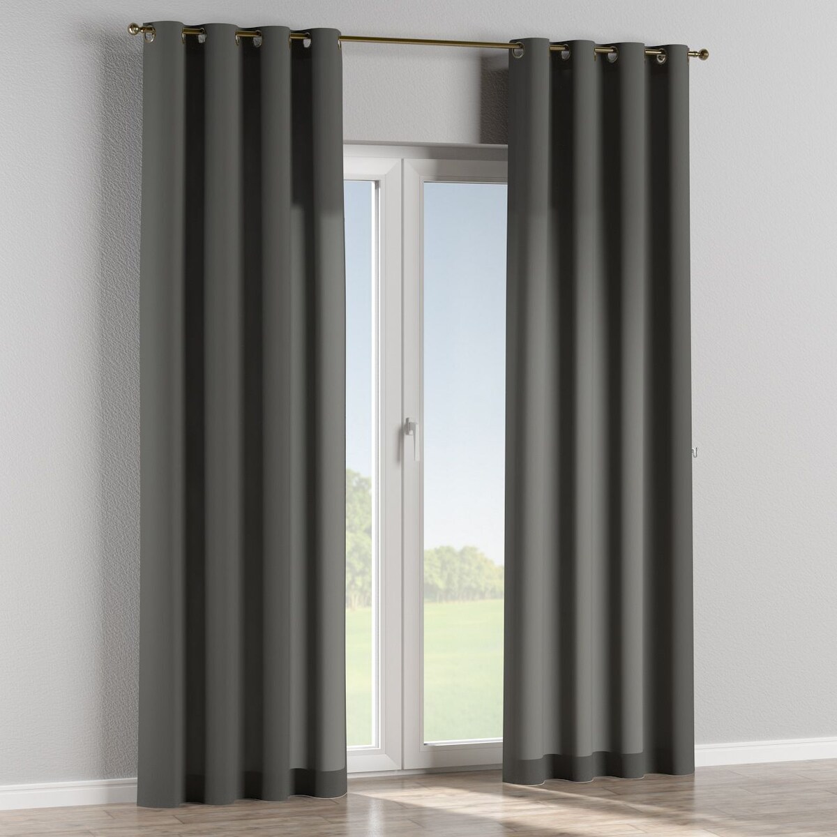 Zasłona na kółkach 1 szt. 130x260 szary