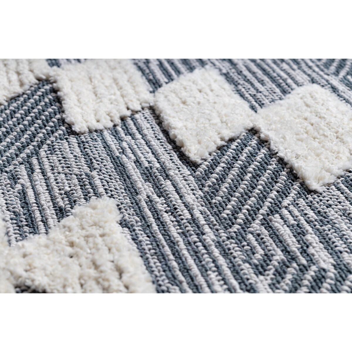 Dywan SEVILLA Z250A romby niebieski / szary 80x150 cm