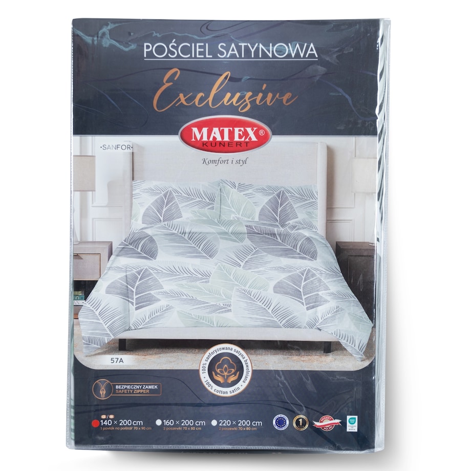 Pościel satynowa EXCLUSIVE CZ (140x200-1,70x90-1)