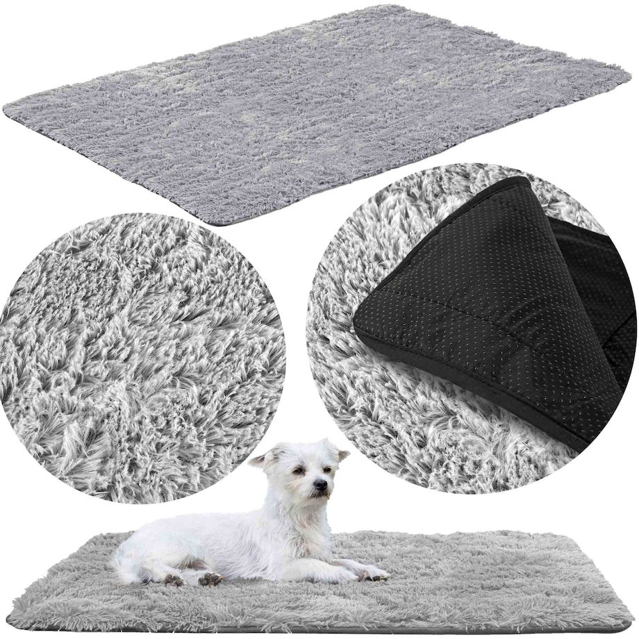 Dywan Shaggy Futrzany Pluszowy Antypoślizgowy Do Salonu Pokoju 160X220 Cm