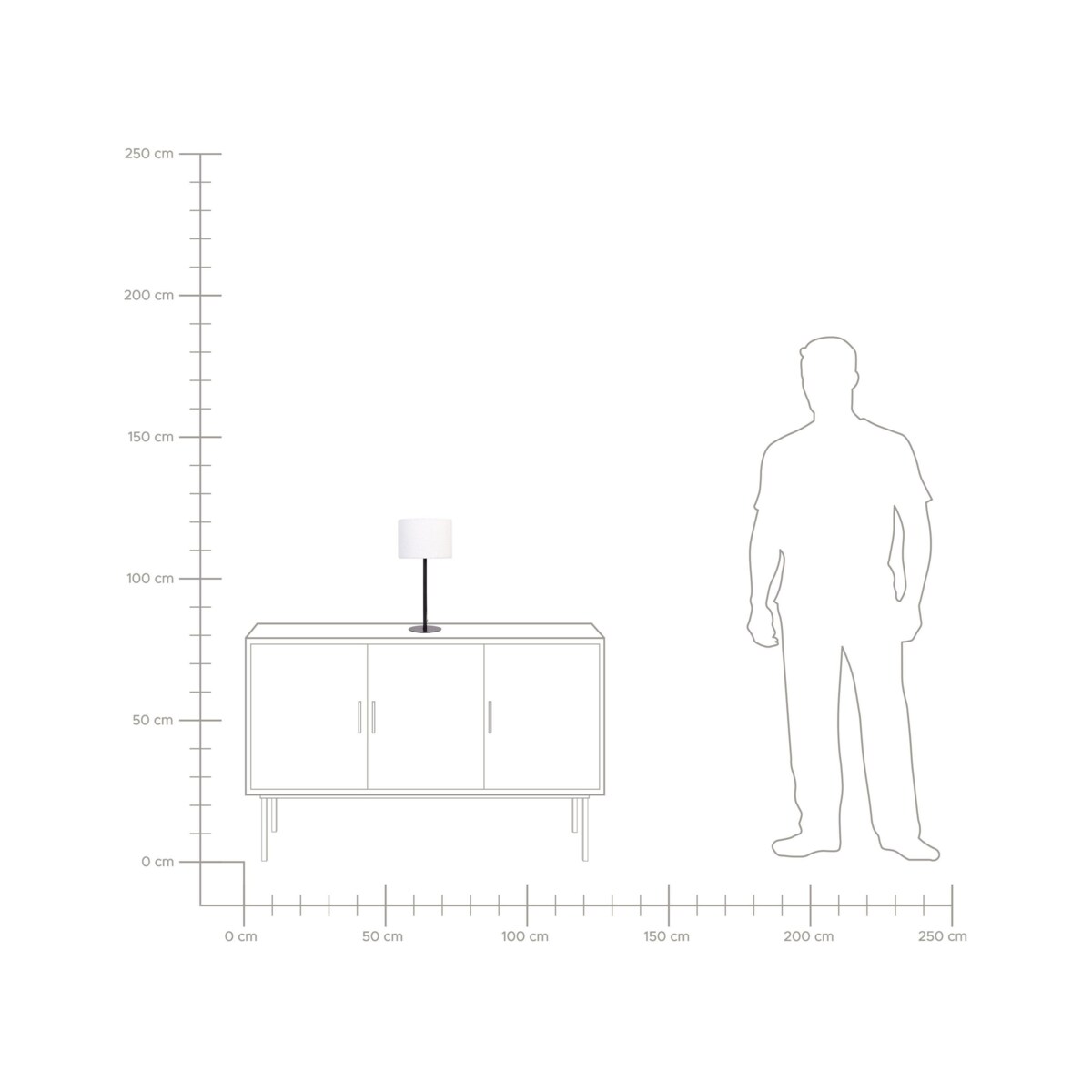 Lampa stołowa boucle biała VINAZCO