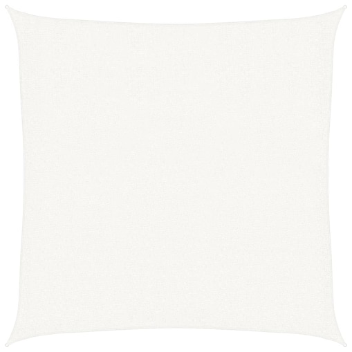 vidaXL Żagiel przeciwsłoneczny, 160 g/m², biały, 2,5x2,5 m, HDPE