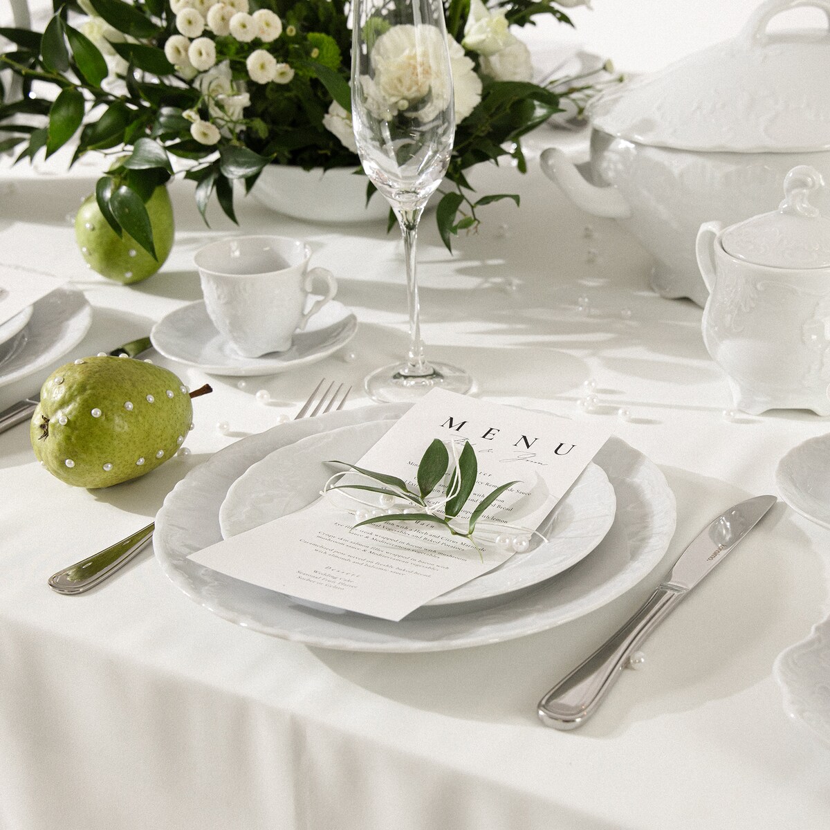 Konsimo ROCOCO MARIA Filiżanka do herbaty ze spodkiem 2 szt.