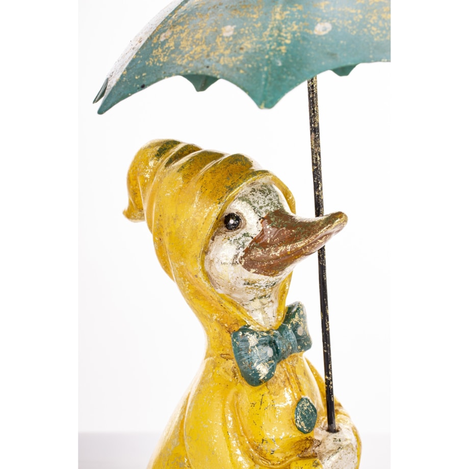 Figurka - kaczka jesienna z parasolem, 26,5x16x16 cm