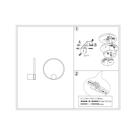 LAMPA ŚCIENNA VENTURO BIAŁA