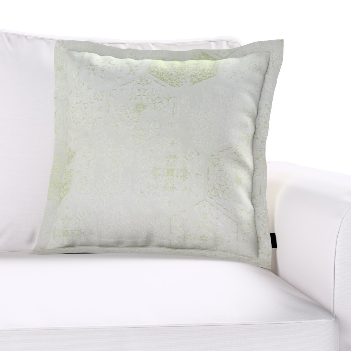 Poszewka Mona na poduszkę 45x45 zielony ornament