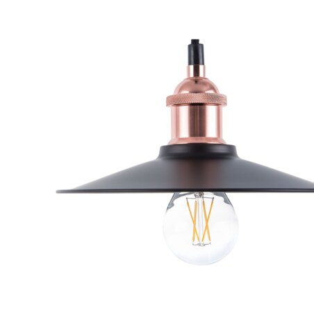Lampa wisząca metalowa czarna SWIFT