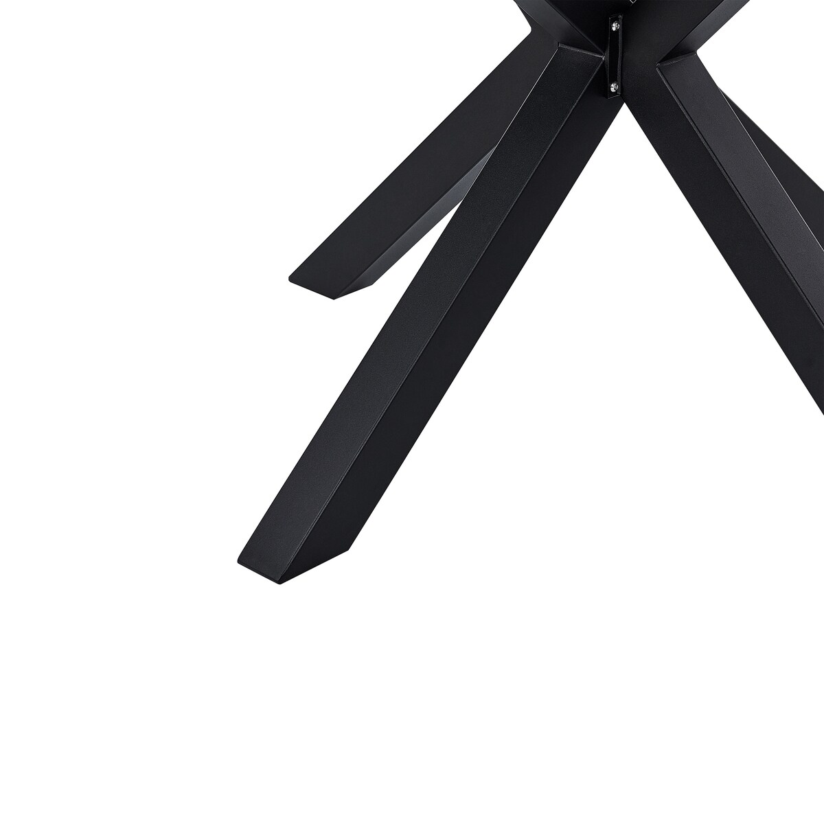 Stół ogrodowy MALETTO 120 cm 120 cm Szkło Czarny