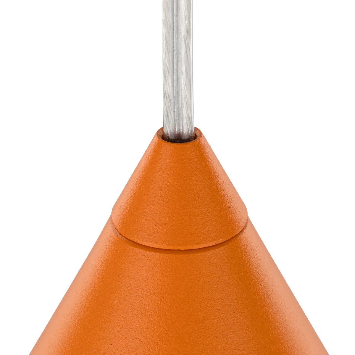 Lampa wisząca TK Lighting CONO ORANGE 10075, metalowa, E27, regulowana wysokość 140 cm, pomarańczowa do kuchni i salonu
