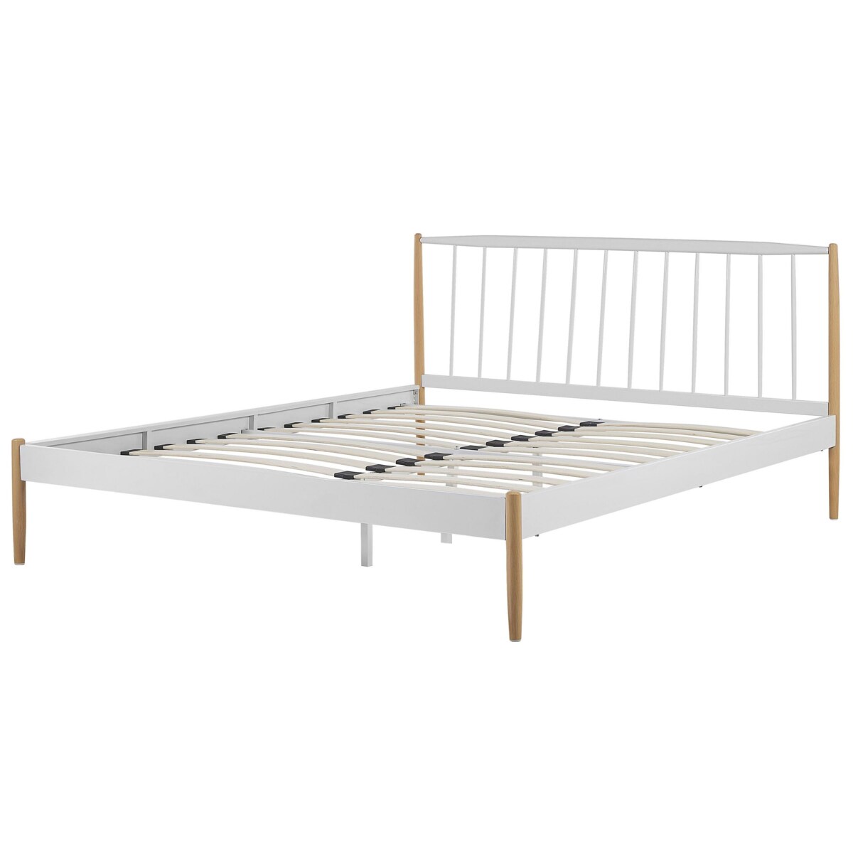 Łóżko metalowe 180 x 200 cm białe MAURS