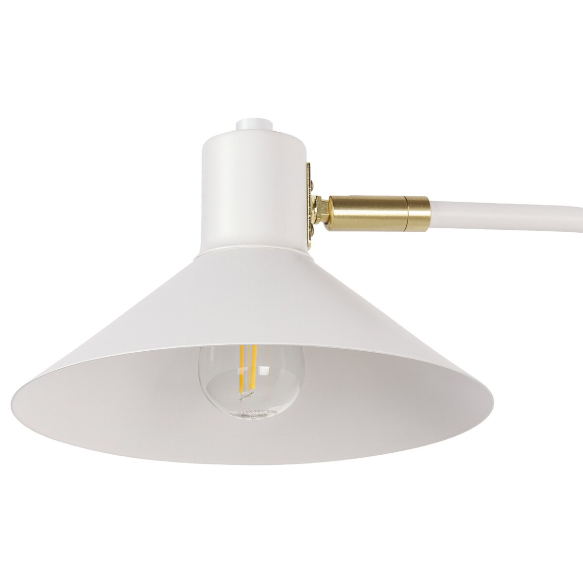 Lampa ścienna metalowa biała BALIEM