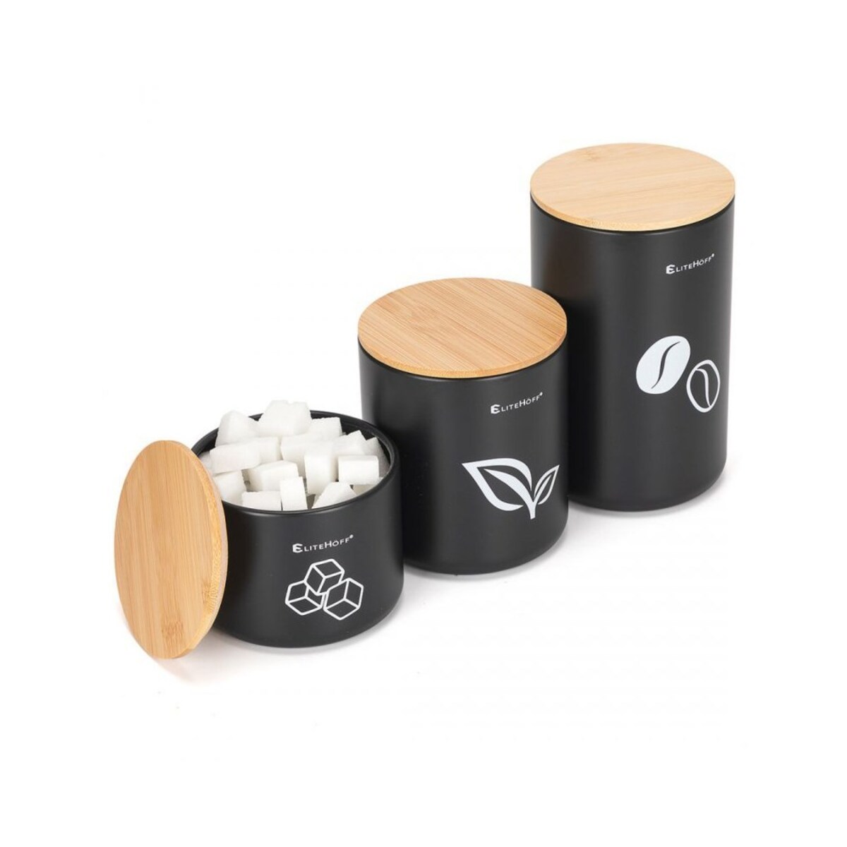 Elitehoff chlebak na pieczywo z zestawem pojemników 49443