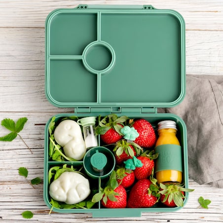 LEKKABOX CLASSIC śniadaniówka z przegródkami, Forest