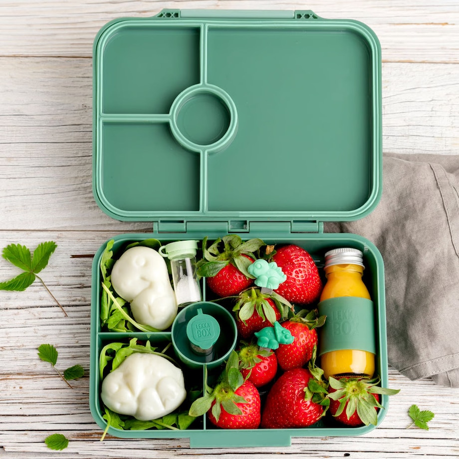 LEKKABOX CLASSIC śniadaniówka z przegródkami, Forest