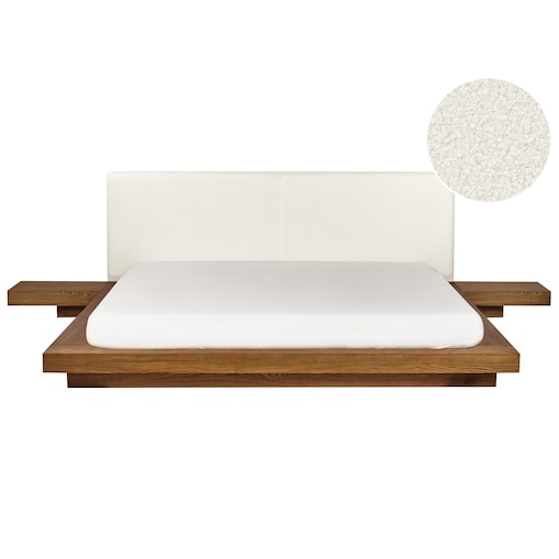 Łóżko Boucle ZEN 180 x 200 cm Jesion naturalny