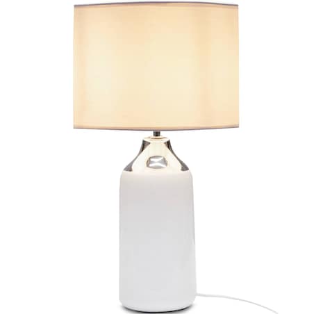 KONSIMO VENO Modernistyczna lampa stołowa 2szt. kolor biały