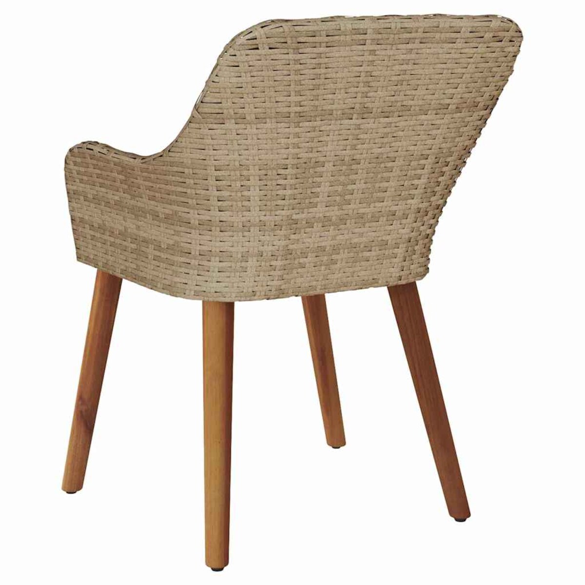 vidaXL Krzesło Ogrodowe 2 pcs Beżowy 55 x 62.5 x 82cm polirattan