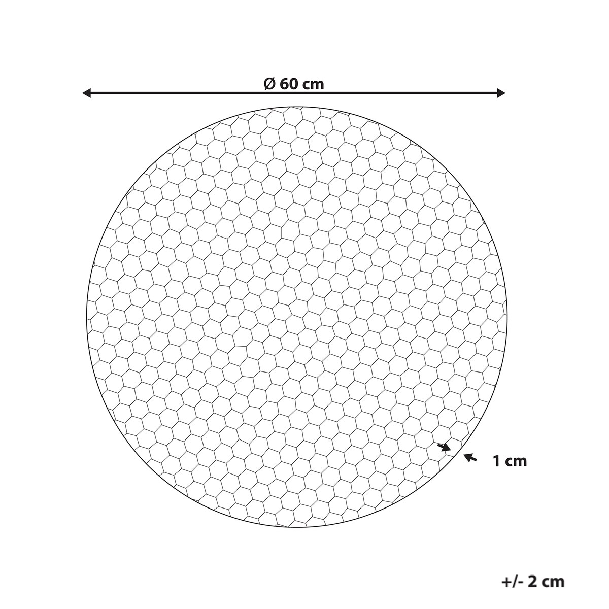 Dekoracja ścienna CAMARATE Metal 60 cm Złoty