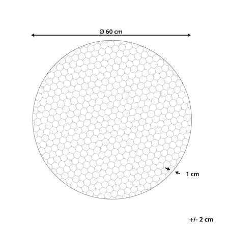 Dekoracja ścienna CAMARATE Metal 60 cm Złoty