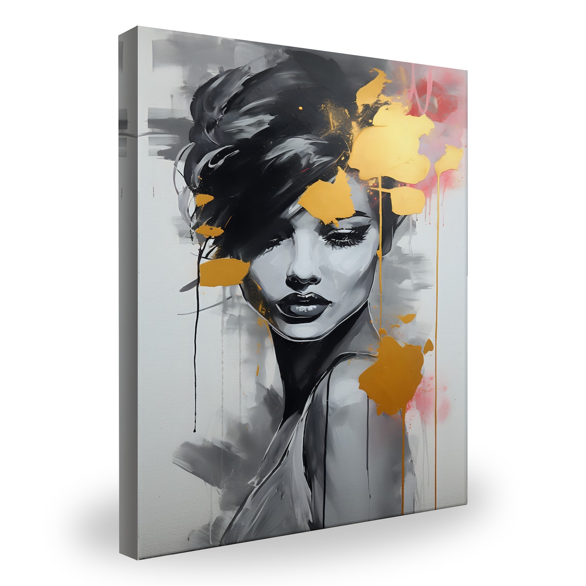 Obraz Elegancki PORTRET Kobiety Na Płótnie 80x120cm