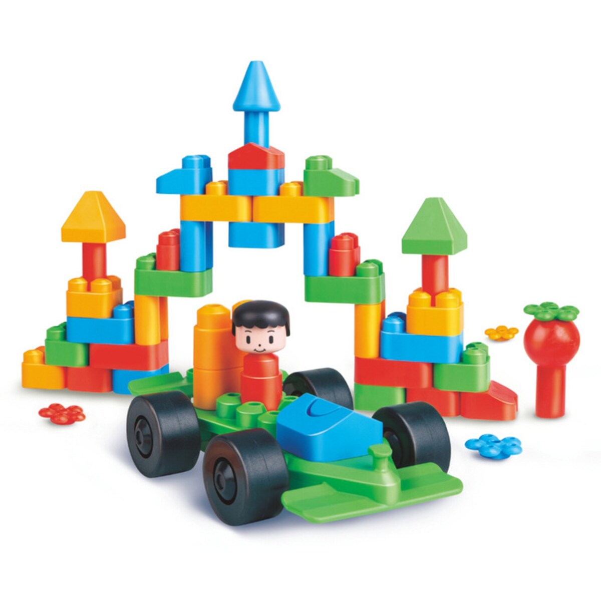 Miękkie Klocki Konstrukcyjne Miasto 50 el. 18m+ PolyM