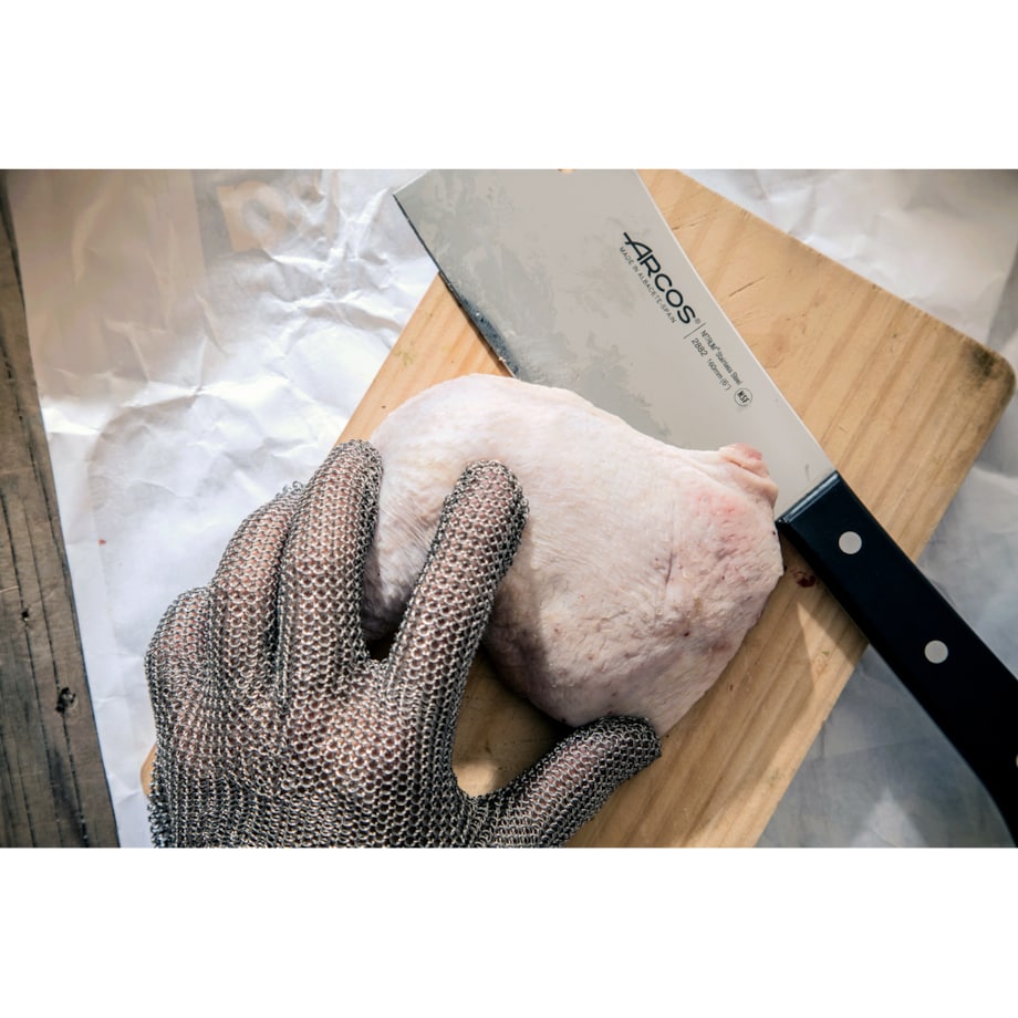 Stalowa rękawica ochronna rozm. 2 - S biała - Arcos