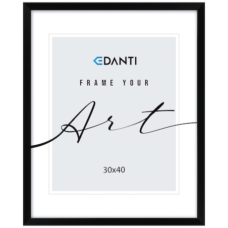 Ramka Na Zdjęcia 30X40 Cm Plakaty Dyplom Rama Wisząca Dekoracja Czarna