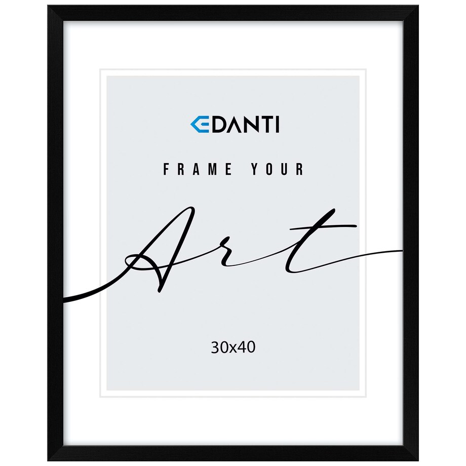 Ramka Na Zdjęcia 30X40 Cm Plakaty Dyplom Rama Wisząca Dekoracja Czarna