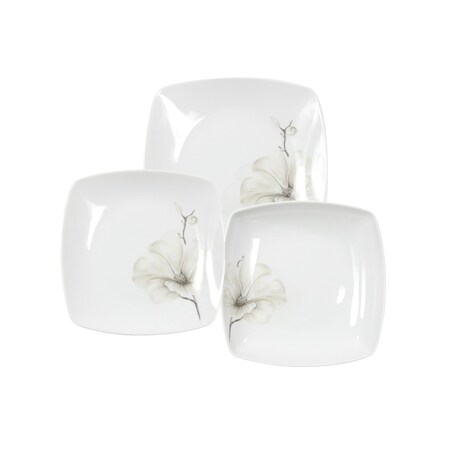 Zestaw talerzy dla 6 osób 18 el. Akcent Magnolia G463