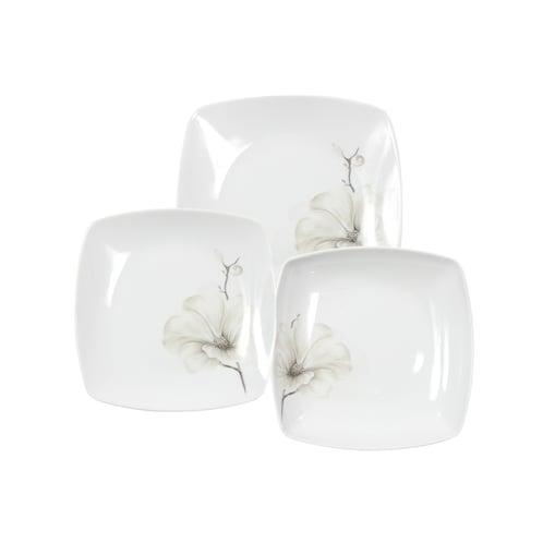 Zestaw talerzy dla 6 osób 18 el. Akcent Magnolia G463
