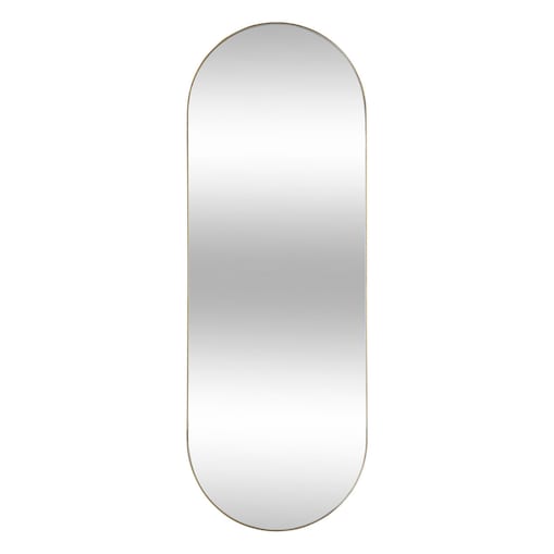 Wysokie lustro od sufitu do podłogi SELENA 40 x 112 cm, kolor złoty, metal