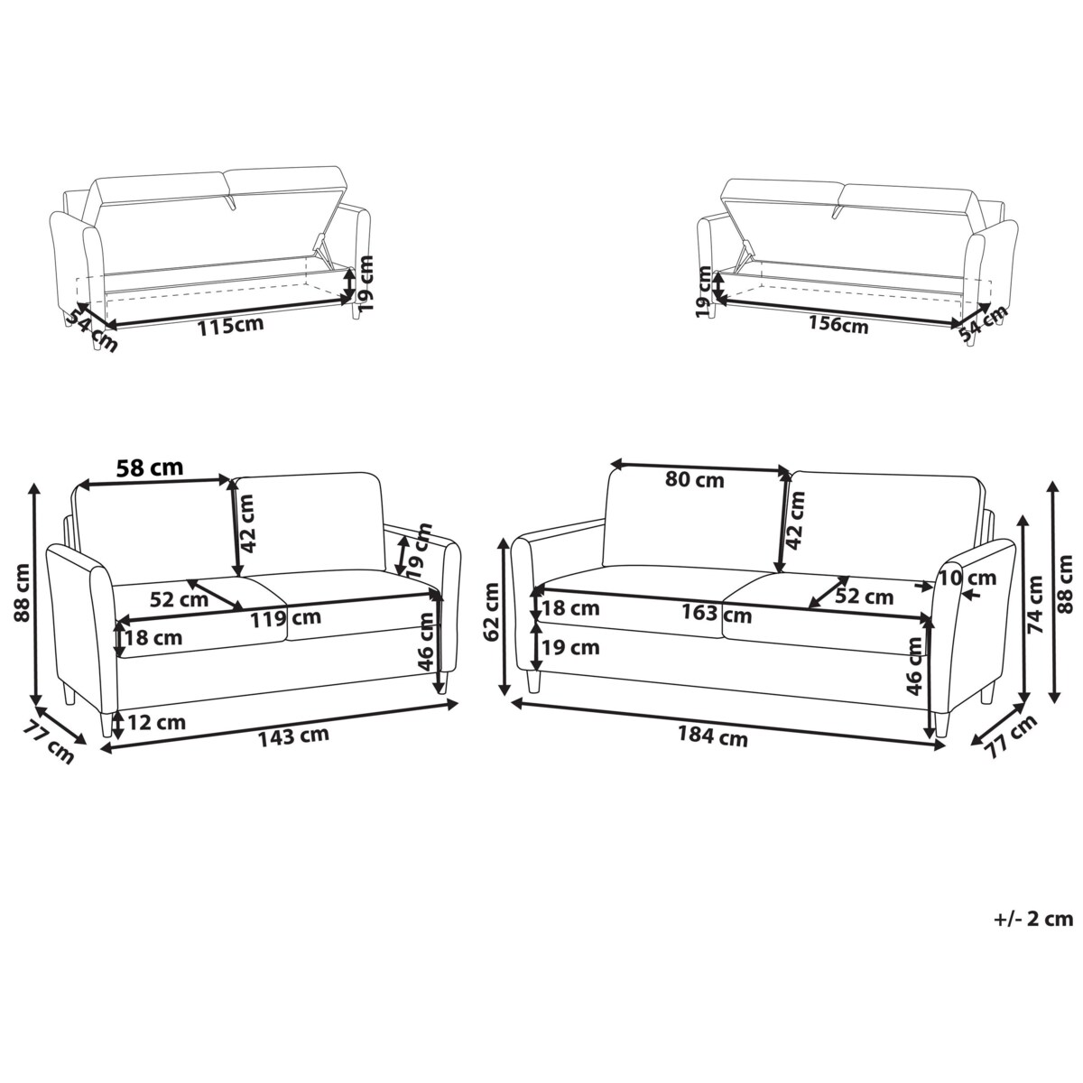 Komplet wypoczynkowy dla 5 osób MARE Boucle Beżowy