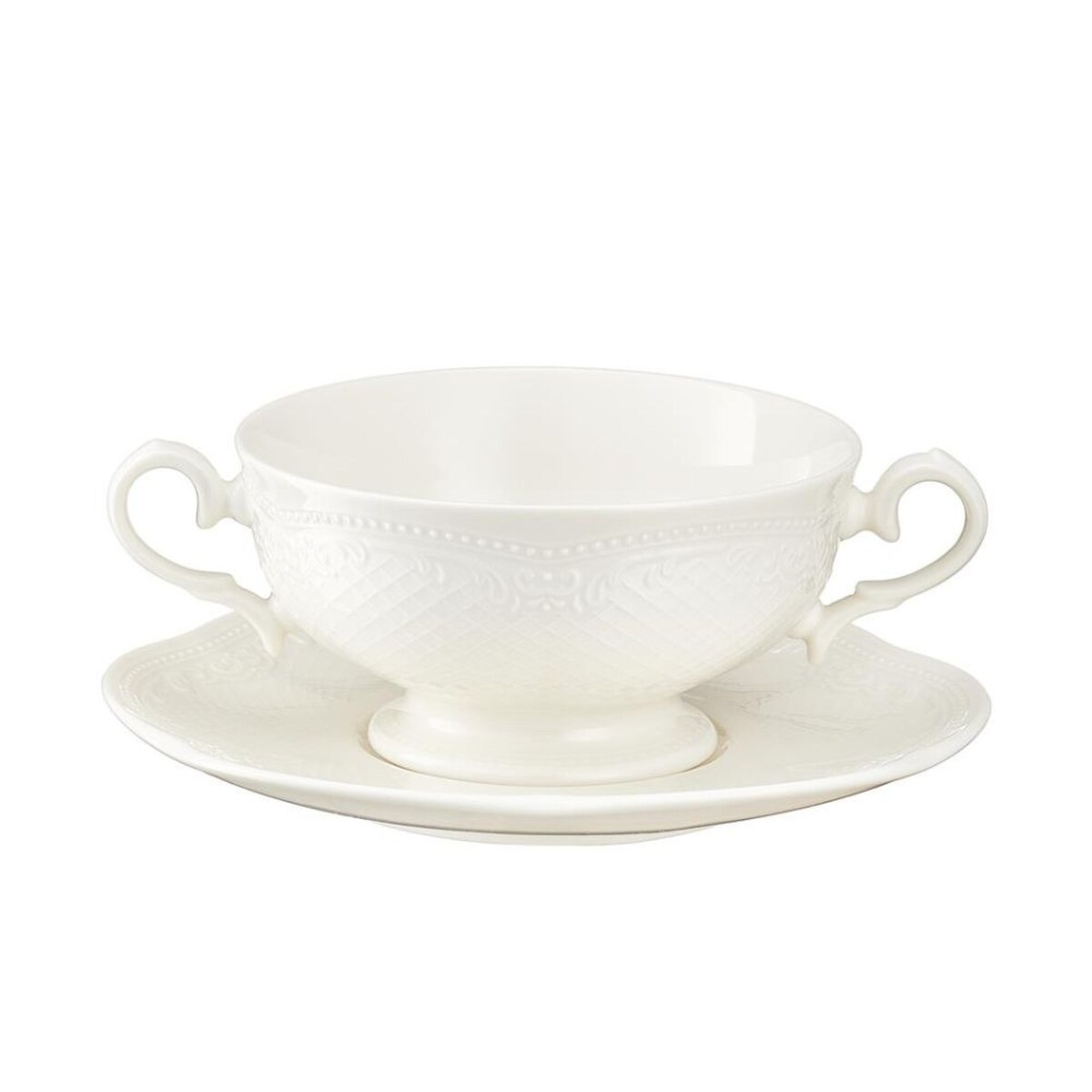 VILLA ITALIA Bulionówka ze spodkiem 280 ml NIOBE